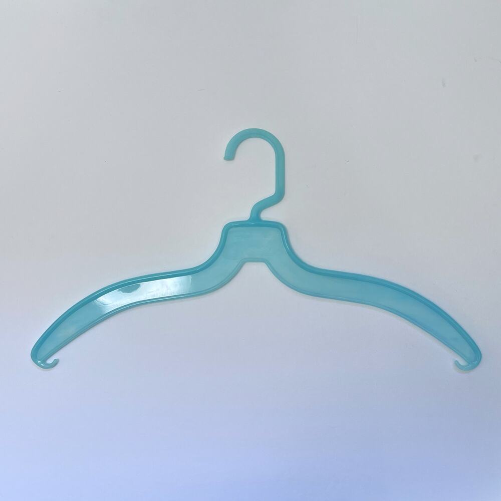 Vintage Plastic Hanger Swirl Blue USA